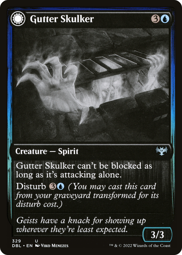 Image of Gutter Skulker (DBL-329) - Innistrad: Double Feature: (Double Faced Transform)