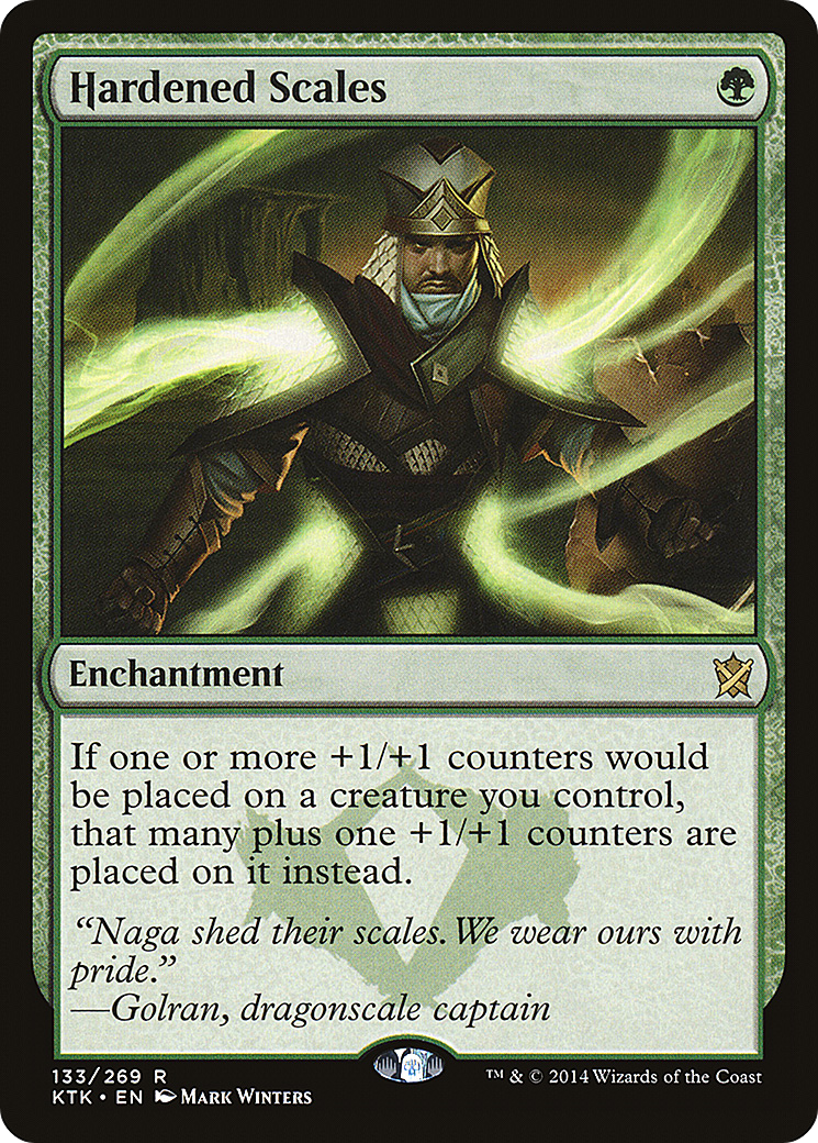 Image of Hardened Scales (KTK-133) - Khans of Tarkir