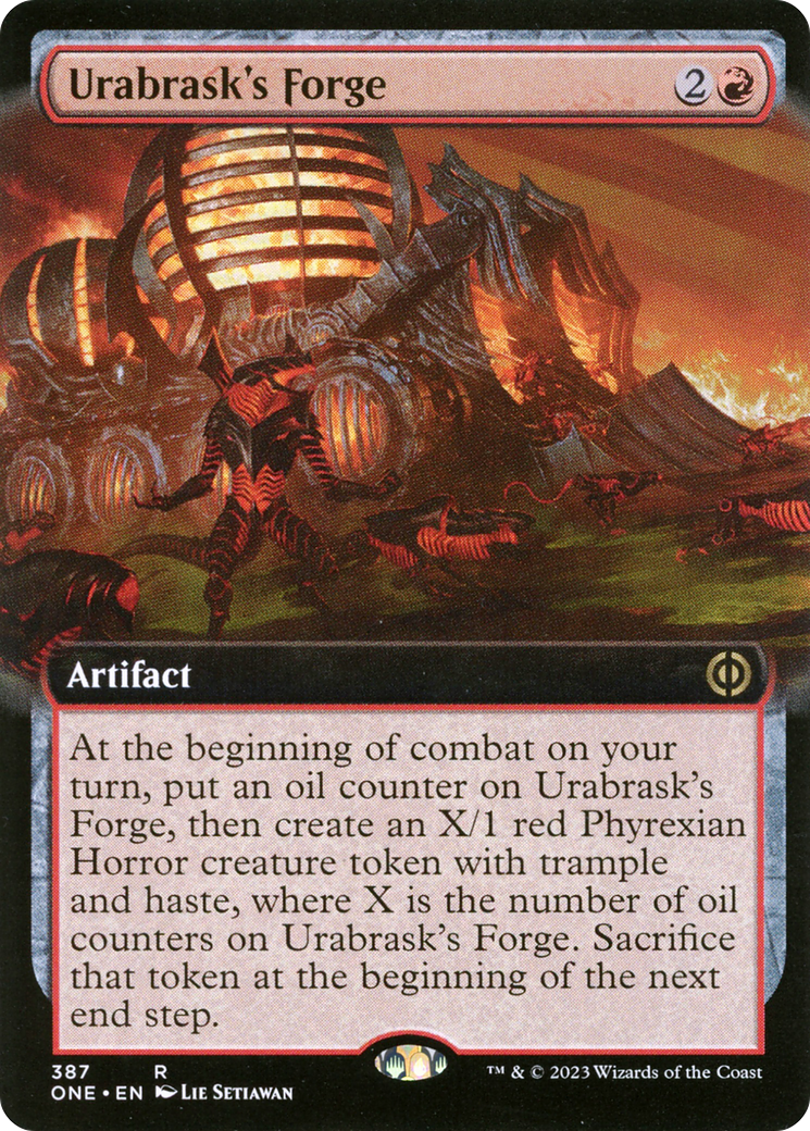 Image of Urabrask's Forge (Extended Art) (ONE-387) - Phyrexia: All Will Be One: (Extended Art)