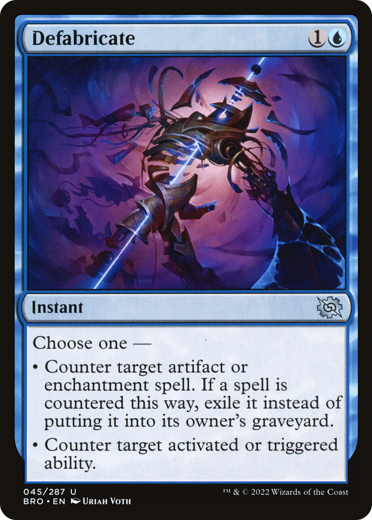Image of Defabricate (BRO-045) - The Brothers' War Foil