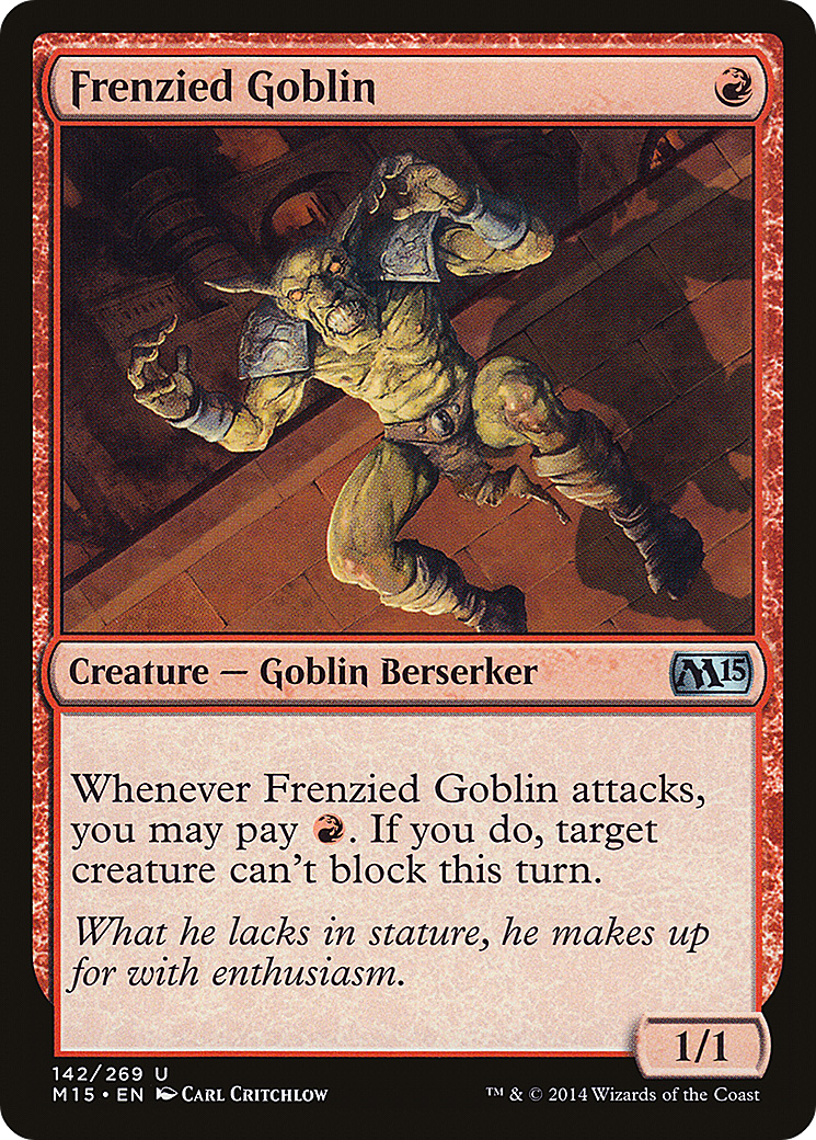 Image of Frenzied Goblin (M15-142) - Magic 2015