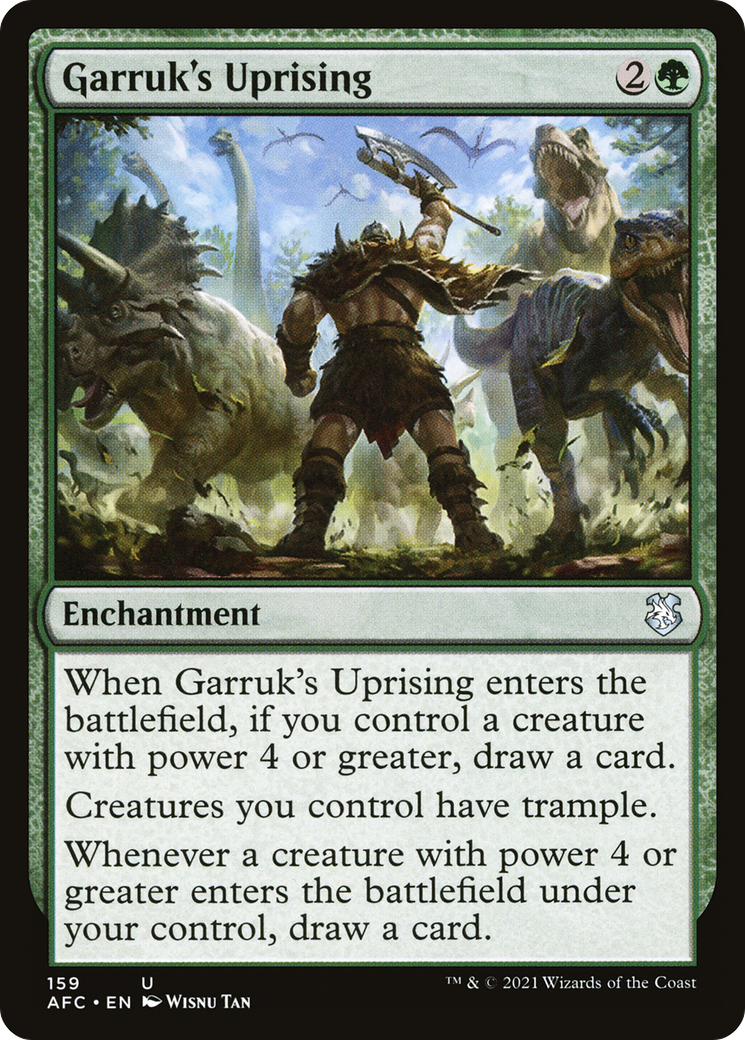 Image of Garruk's Uprising (AFC-159) - Forgotten Realms Commander