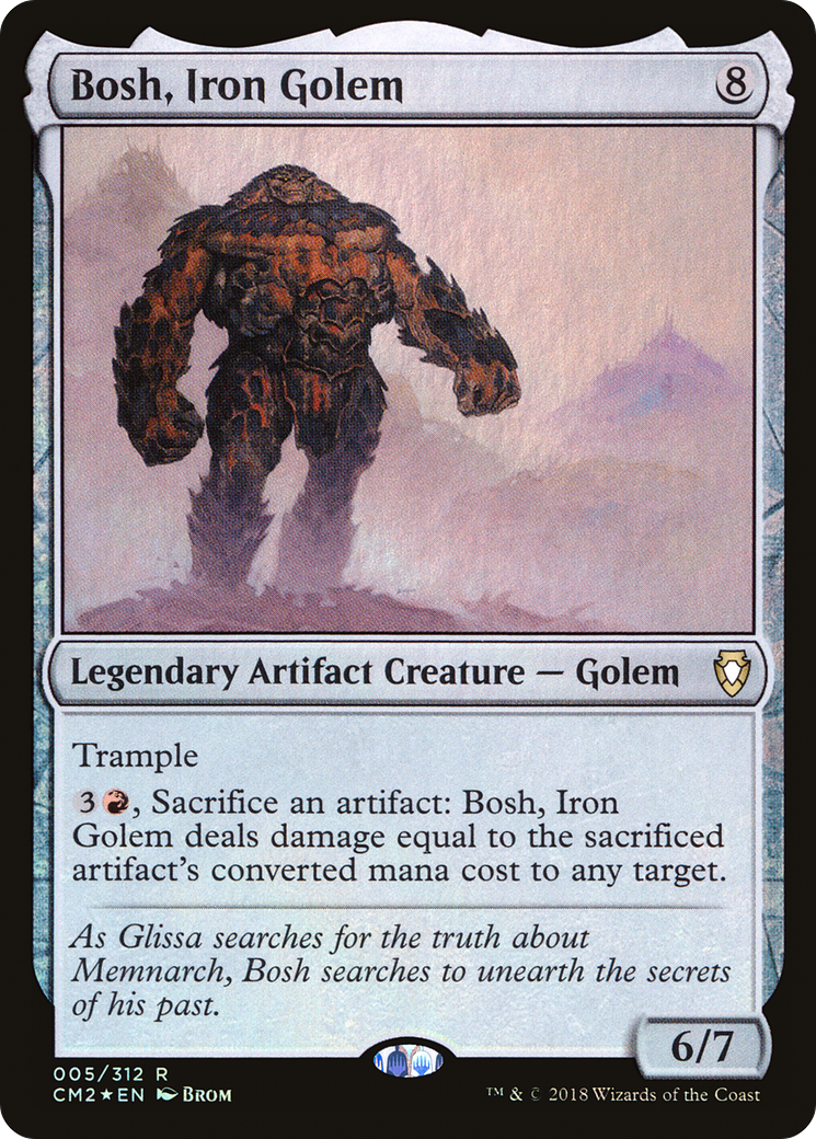 Image of Bosh, Iron Golem (CM2-005) - Commander Anthology Volume II Foil