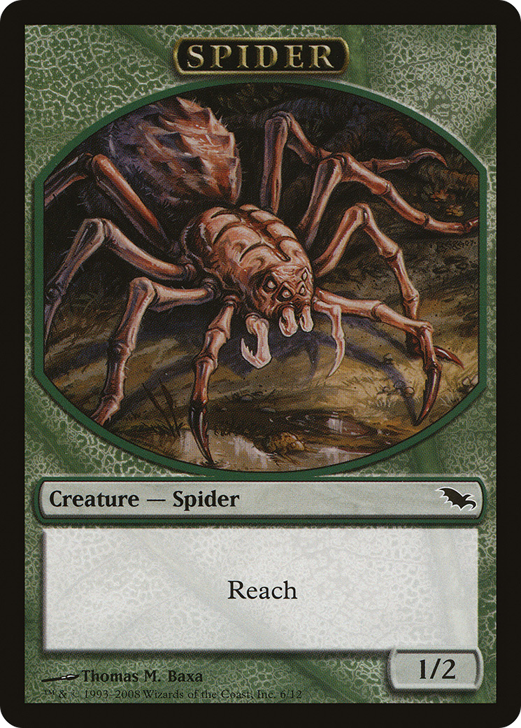 Image of Spider Token (SHM-006) - Shadowmoor Tokens