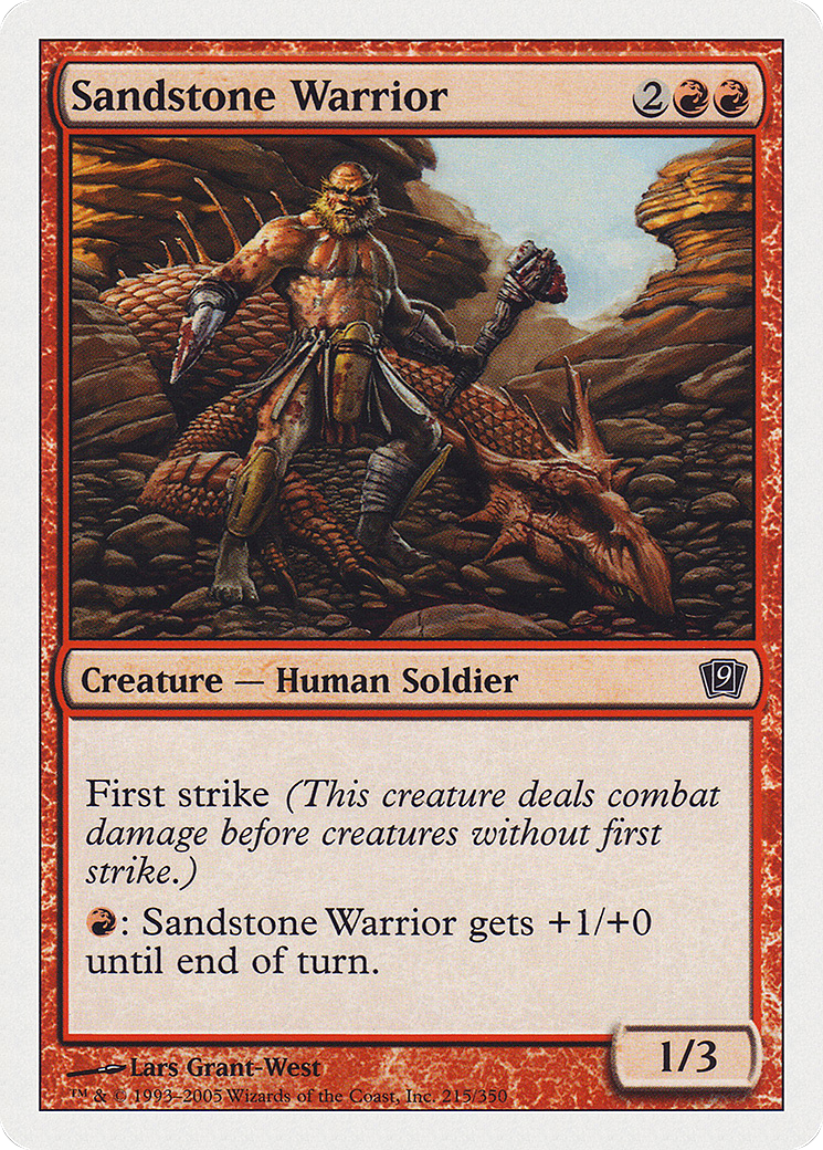 Image of Sandstone Warrior (9ED-215) - 9th Edition
