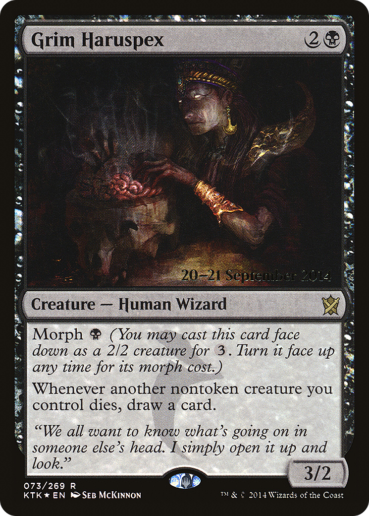 Image of Grim Haruspex (PRE-073) - Khans of Tarkir Promos Foil