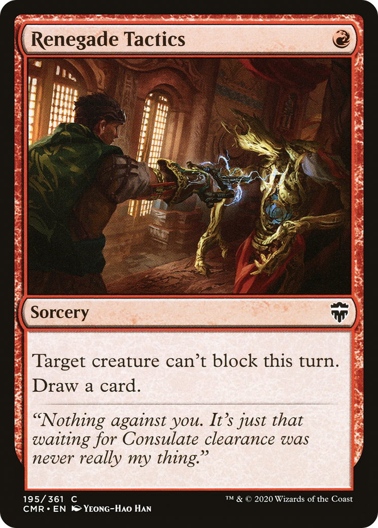 Image of Renegade Tactics (CMR-195) - Commander Legends