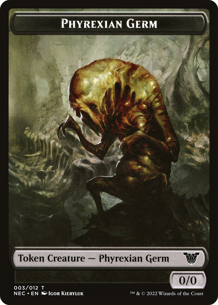 Image of Phyrexian Germ (TNEC-003) - Neon Dynasty Commander Tokens