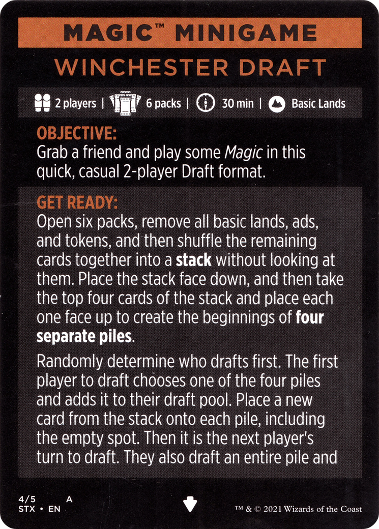 Image of Winchester Draft // Winchester Draft (cont'd) (MSTX-004) - Strixhaven: School of Mages Minigames
