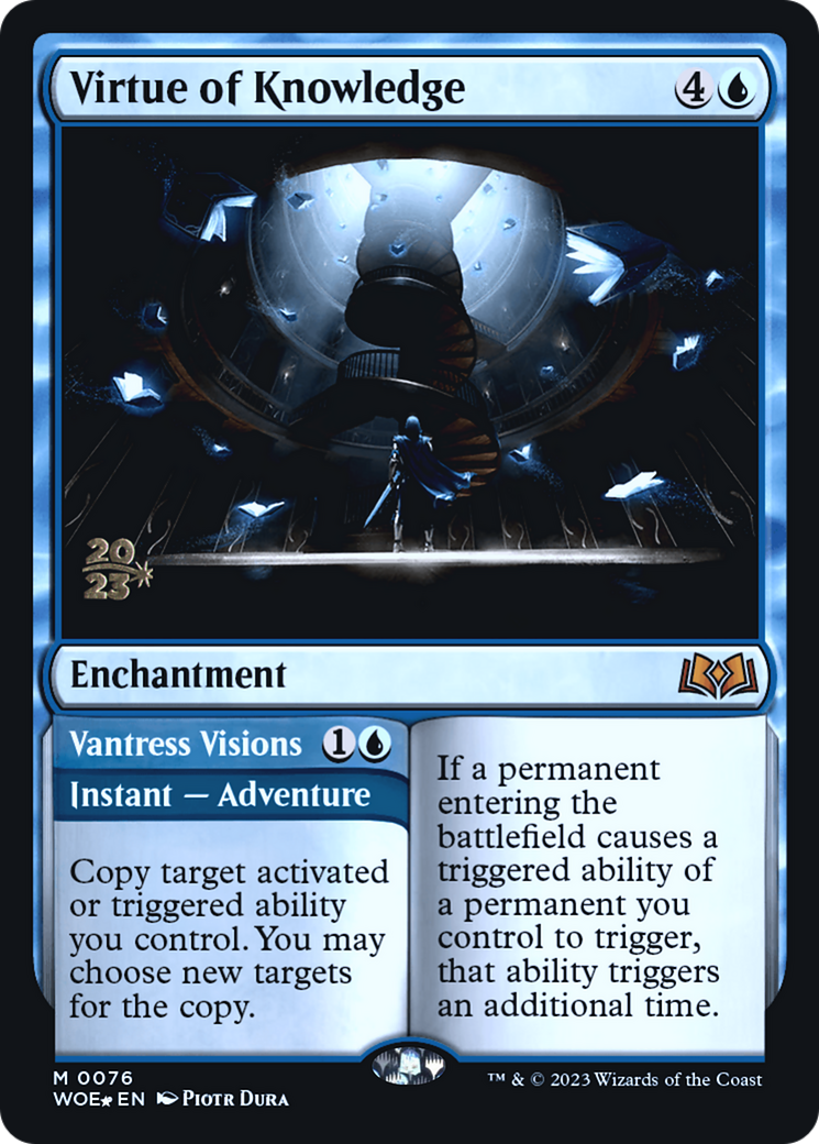 Image of Virtue of Knowledge (PRE-076) - Wilds of Eldraine Promos Foil