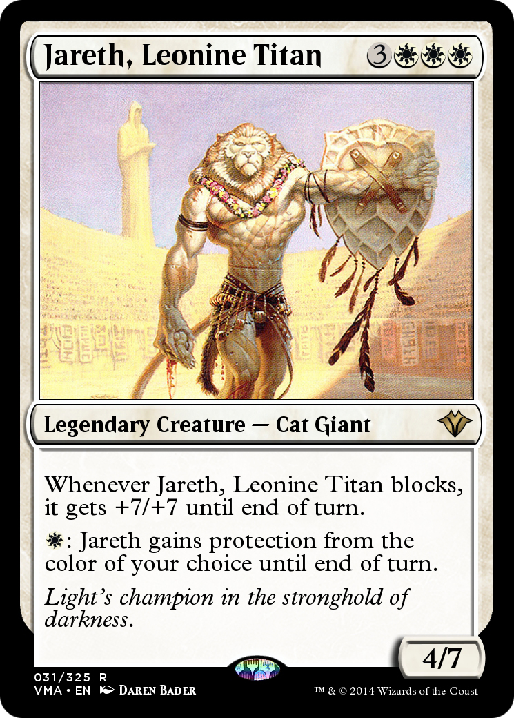 Image of Jareth, Leonine Titan (VMA-031) - Vintage Masters Foil