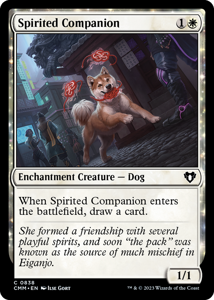 Image of Spirited Companion (CMM-838) - Commander Masters: (enchantment)