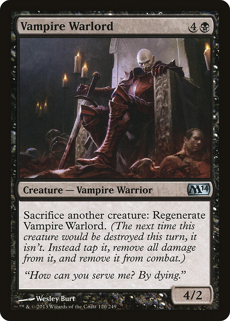 Image of Vampire Warlord (M14-120) - Magic 2014 Foil
