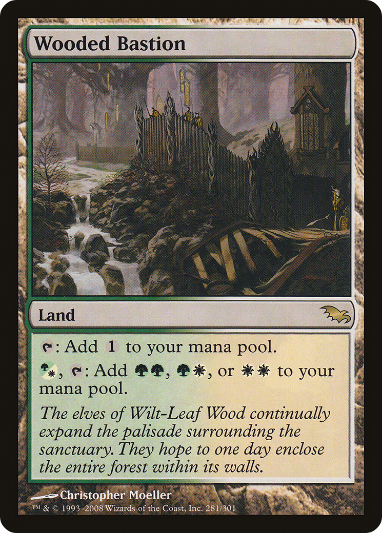 Image of Wooded Bastion (SHM-281) - Shadowmoor Foil