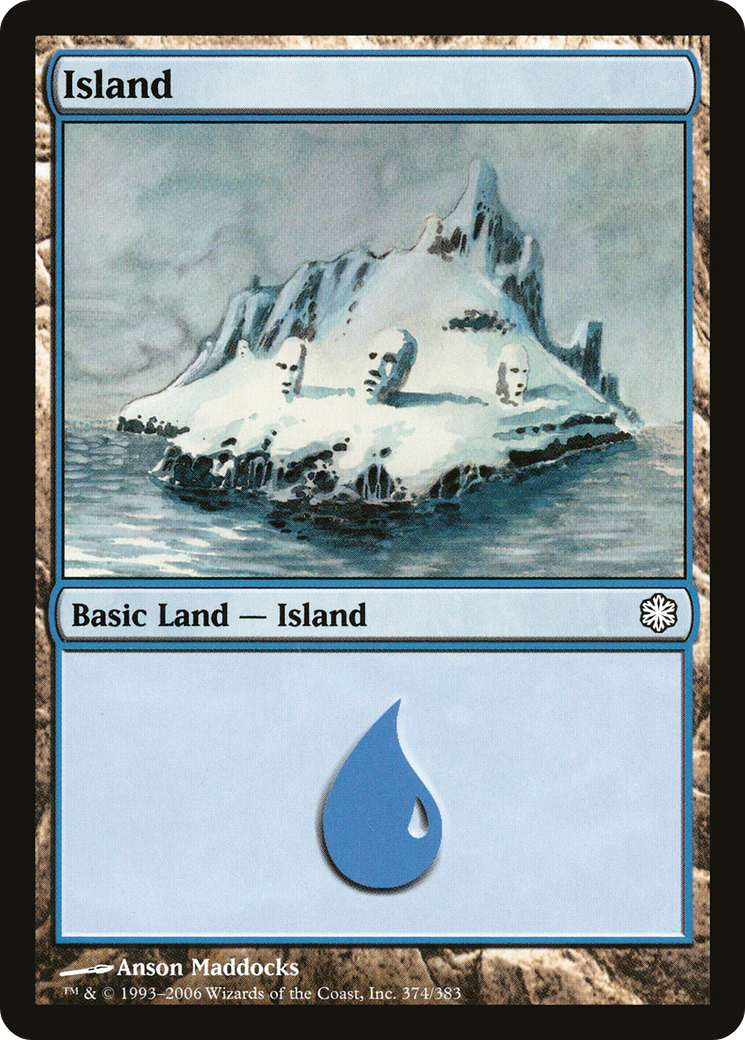 Image of Island (374) (CTD-374) - Coldsnap Theme Decks