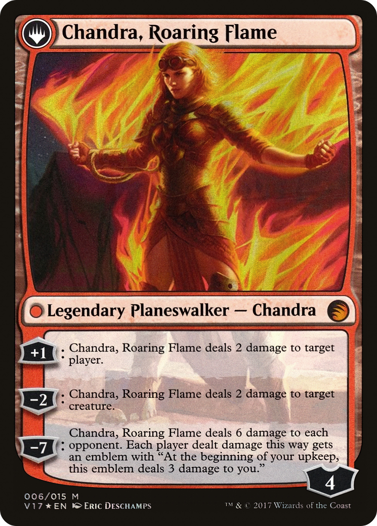 Image of Chandra, Fire of Kaladesh (V17-006) - From the Vault: Transform: (originpwdfc) Foil