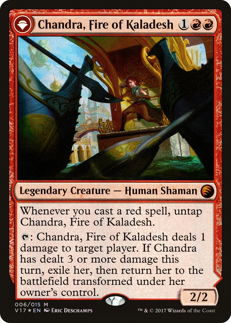 Image of Chandra, Fire of Kaladesh (V17-006) - From the Vault: Transform: (originpwdfc) Foil