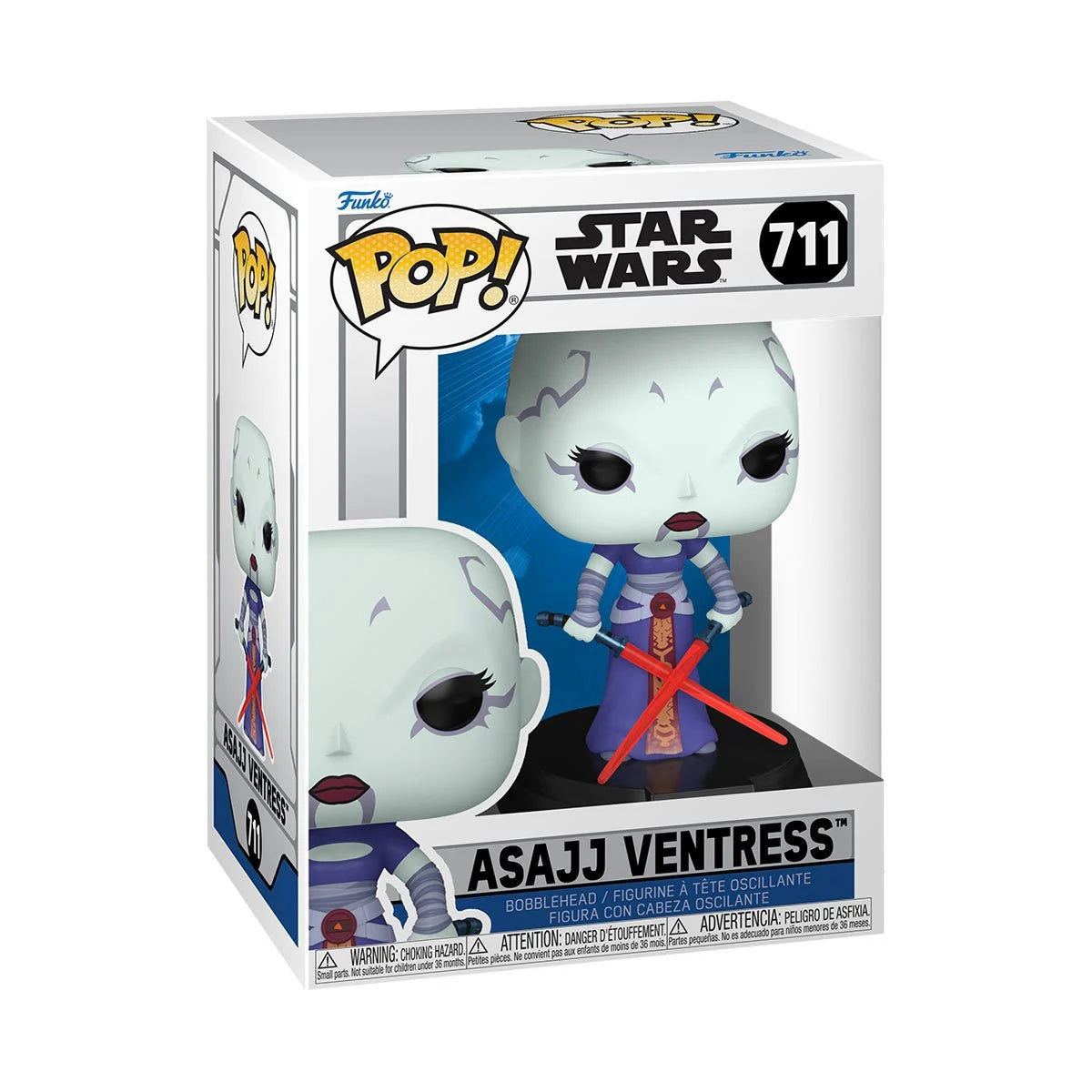 Image of Star Wars: The Clone Wars Asajj Ventress Funko Pop! Vinyl Figure #711
