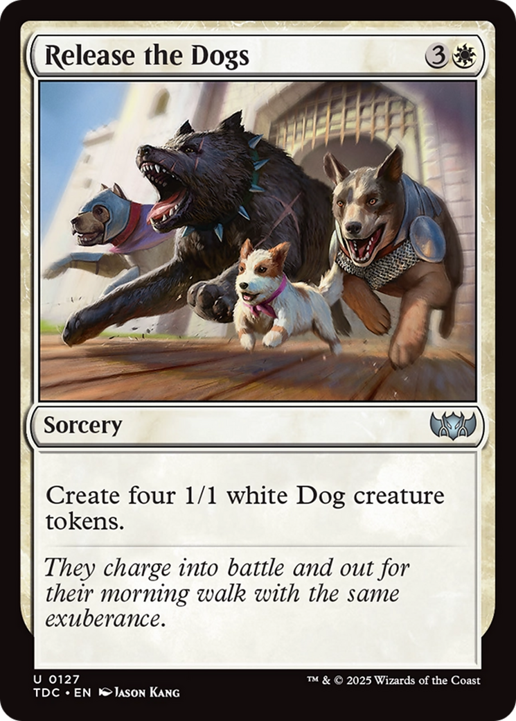 Image of Release the Dogs (TDC-127) - Commander: Tarkir: Dragonstorm