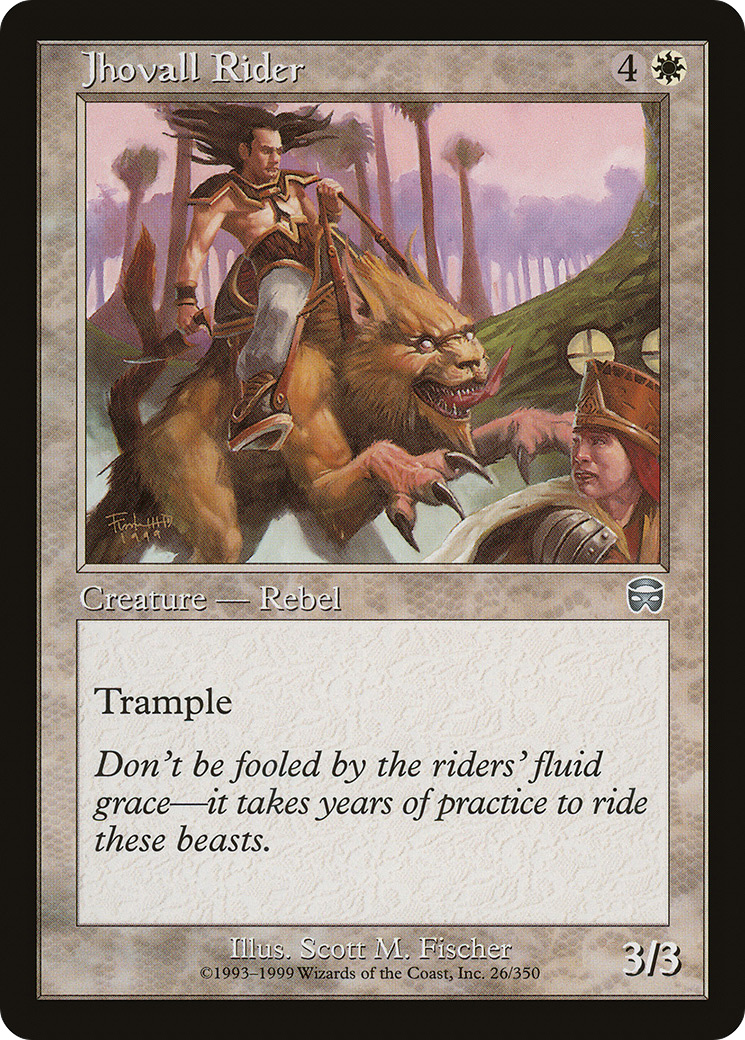 Image of Jhovall Rider (MMQ-026) - Mercadian Masques