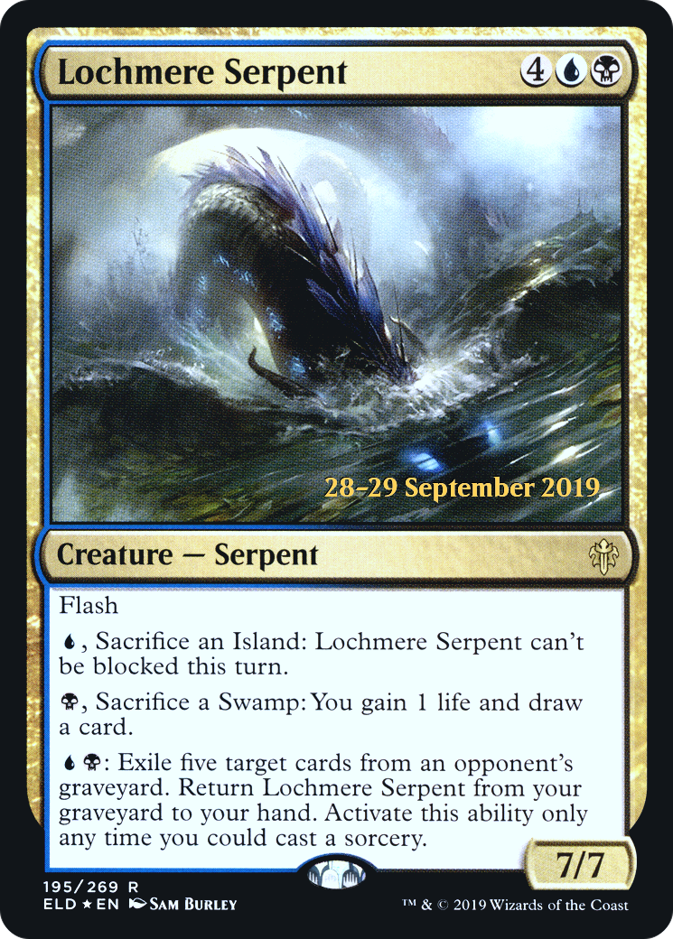 Image of Lochmere Serpent (PRE-195) - Throne of Eldraine Promos Foil