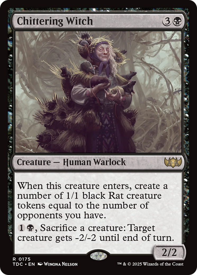 Image of Chittering Witch (TDC-175) - Commander: Tarkir: Dragonstorm