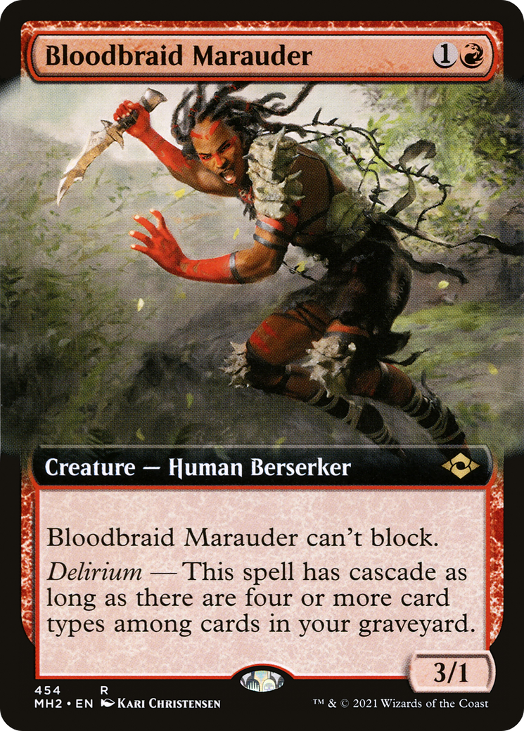Image of Bloodbraid Marauder (Extended Art) (MH2-454) - Modern Horizons 2: (Extended Art) Foil