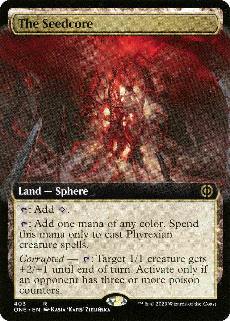 Image of The Seedcore (Extended Art) (ONE-403) - Phyrexia: All Will Be One: (Extended Art)