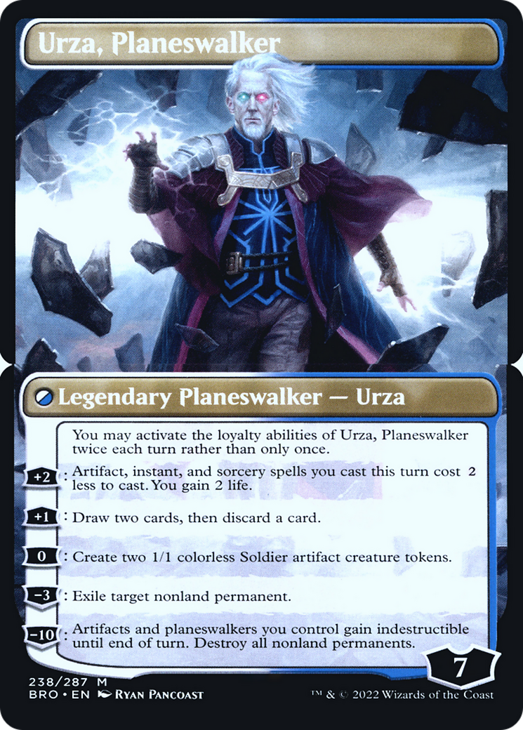Image of Urza, Planeswalker (PBRO-238BS) - The Brothers' War Promos Foil