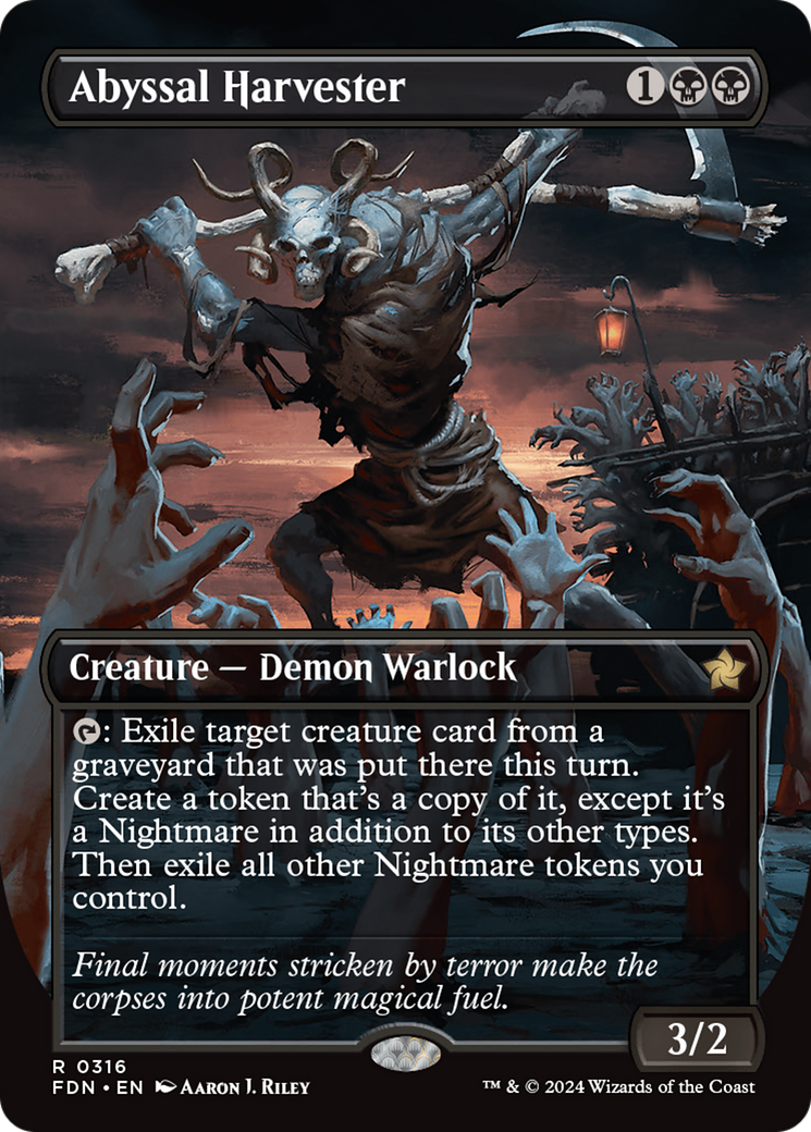 Image of Abyssal Harvester (Borderless) (FDN-316) - Foundations (Borderless)