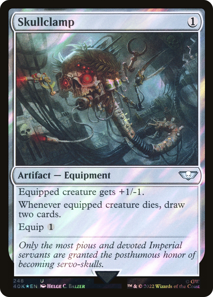Image of Skullclamp (Surge Foil) (40K-248) - Warhammer 40,000 Commander Foil