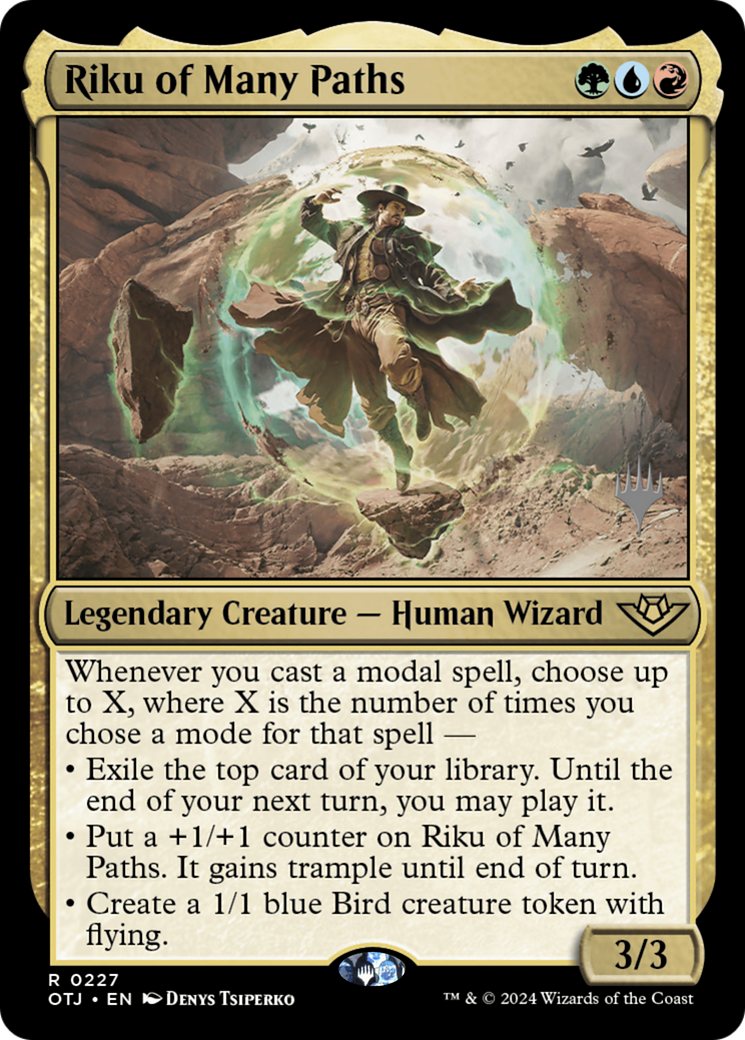 Image of Riku of Many Paths (PPOTJ-227) - Outlaws of Thunder Junction Promos Foil