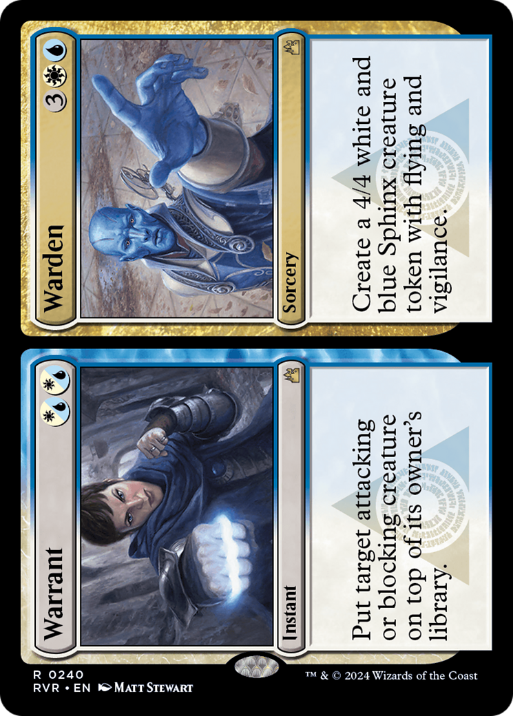 Image of Warrant // Warden (RVR-240) - Ravnica Remastered