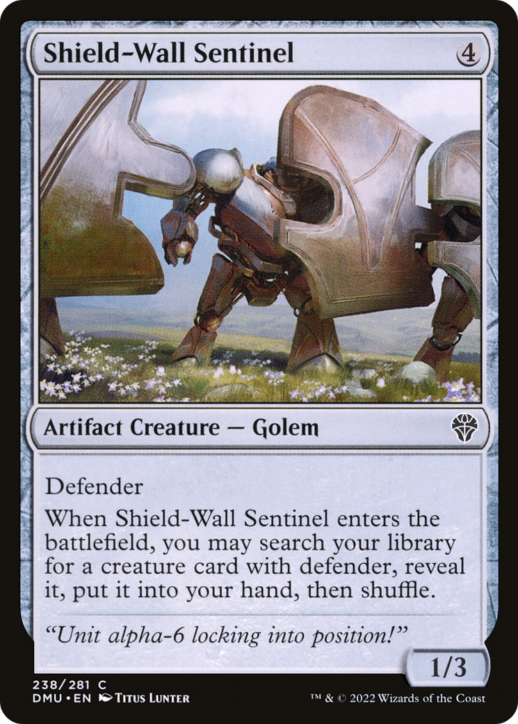 Image of Shield-Wall Sentinel (DMU-238) - Dominaria United