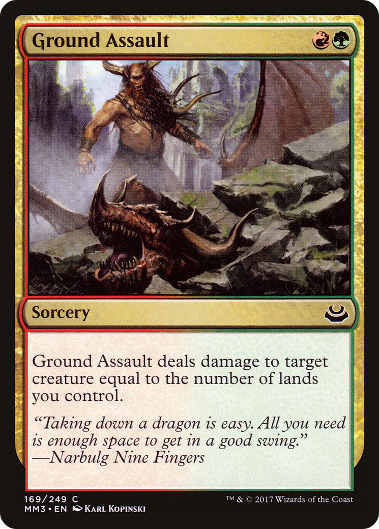 Image of Ground Assault (MM3-169) - Modern Masters 2017 Foil