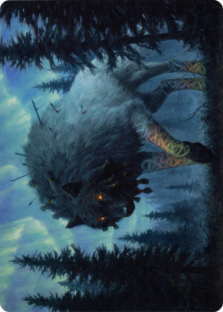 Image of Sarulf, Realm Eater // Sarulf, Realm Eater (ASKHM-065) - Art Series: Kaldheim (Borderless) Foil