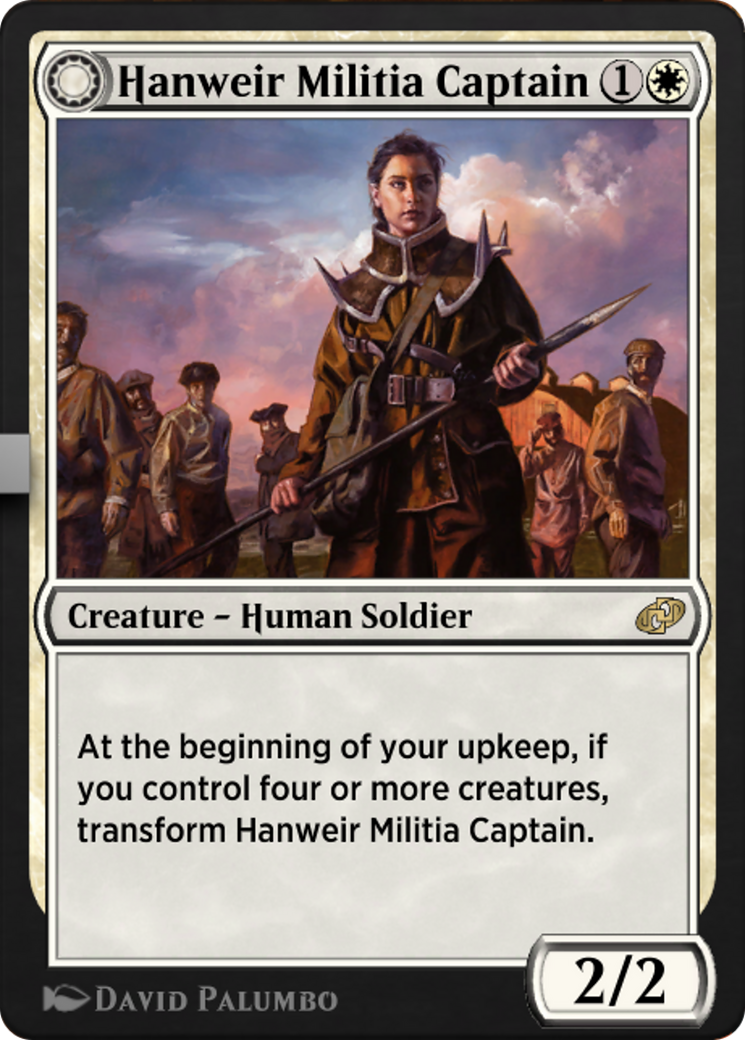 Image of Hanweir Militia Captain // Westvale Cult Leader (J21-090) - Jumpstart: Historic Horizons: (Double Faced Transform)