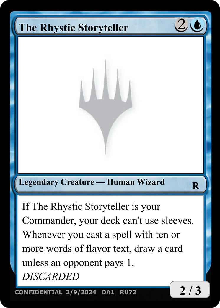 Image of The Rhystic Storyteller (UNK-RU72) - Unknown Event