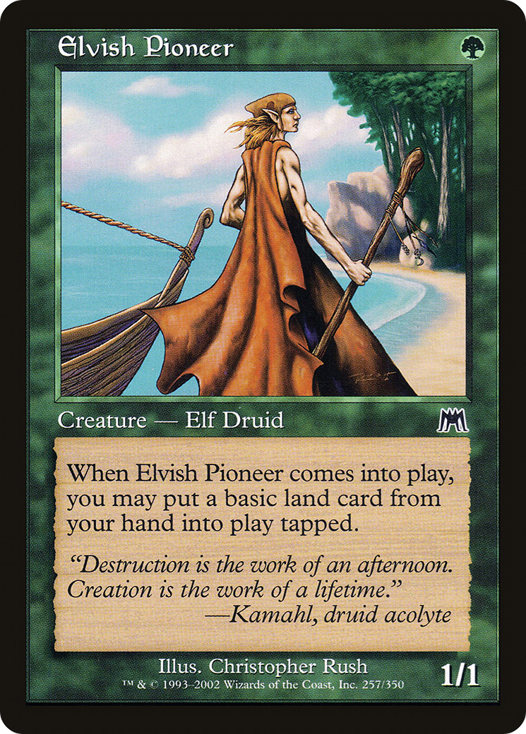 Image of Elvish Pioneer (ONS-257) - Onslaught Foil