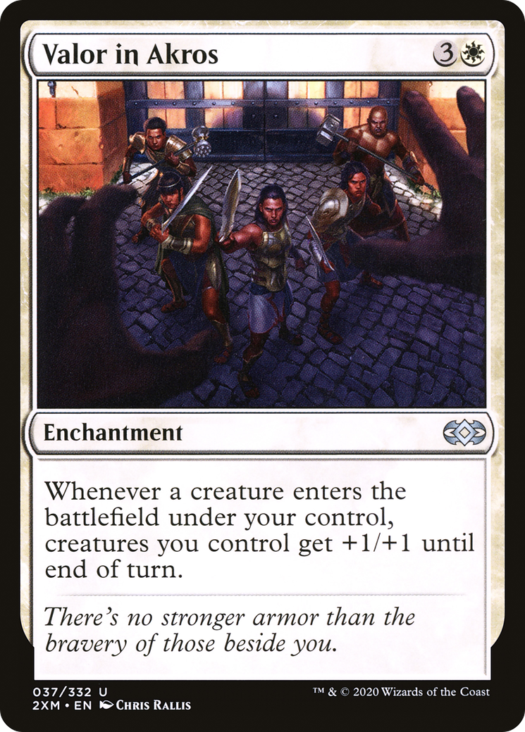 Image of Valor in Akros (2XM-037) - Double Masters Foil
