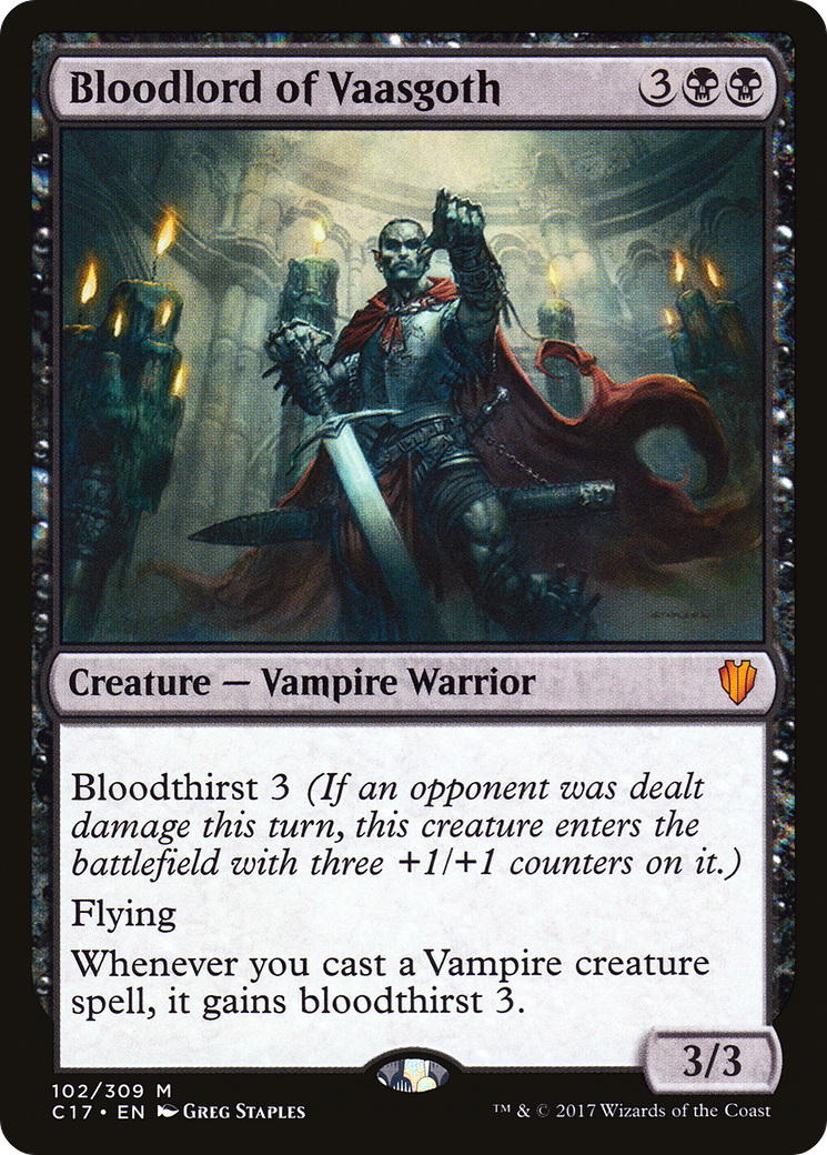 Image of Bloodlord of Vaasgoth (C17-102) - Commander 2017