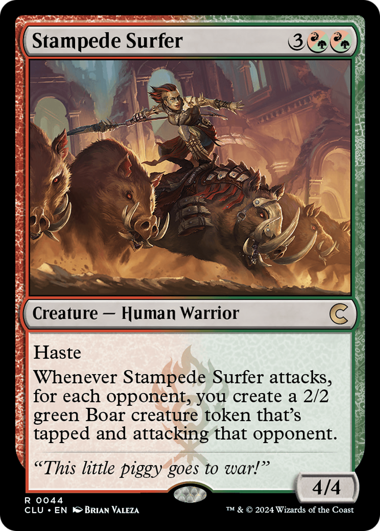 Image of Stampede Surfer (CLU-044) - Ravnica: Clue Edition
