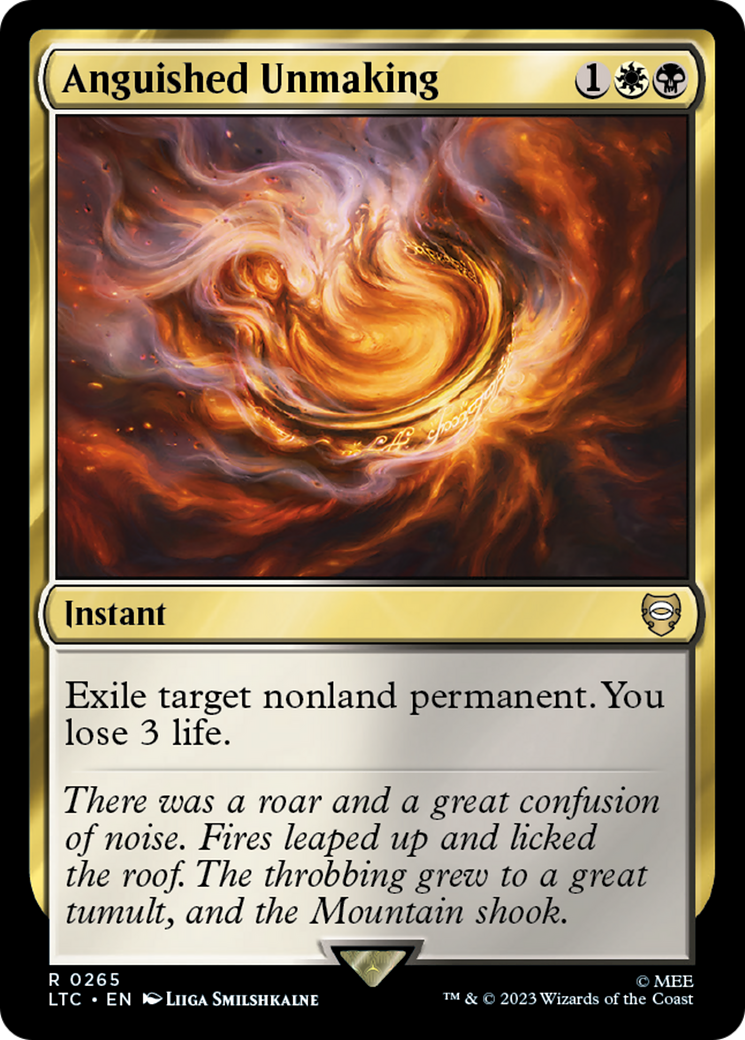 Image of Anguished Unmaking (LTC-265) - Tales of Middle-earth Commander