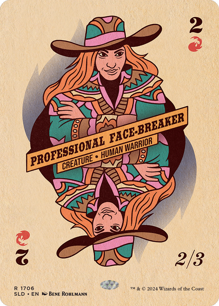 Image of Professional Face-Breaker (SLD-1706) - Secret Lair Drop (Borderless)