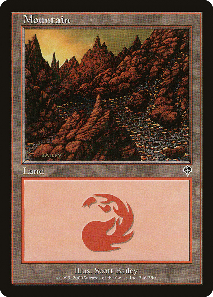 Image of Mountain (346) (INV-346) - Invasion Foil