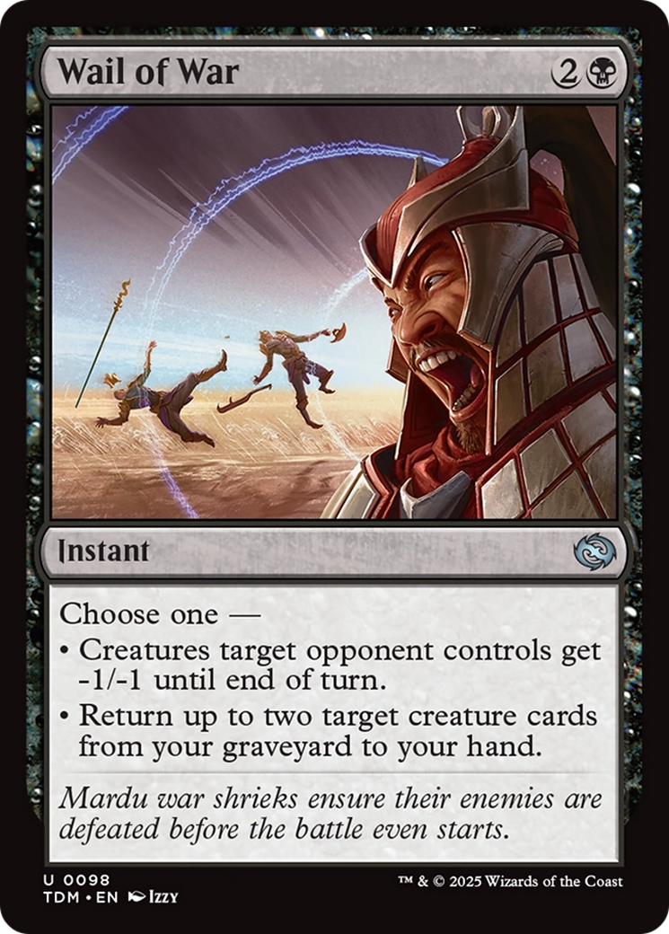 Image of Wail of War (TDM-098) - Tarkir: Dragonstorm Foil