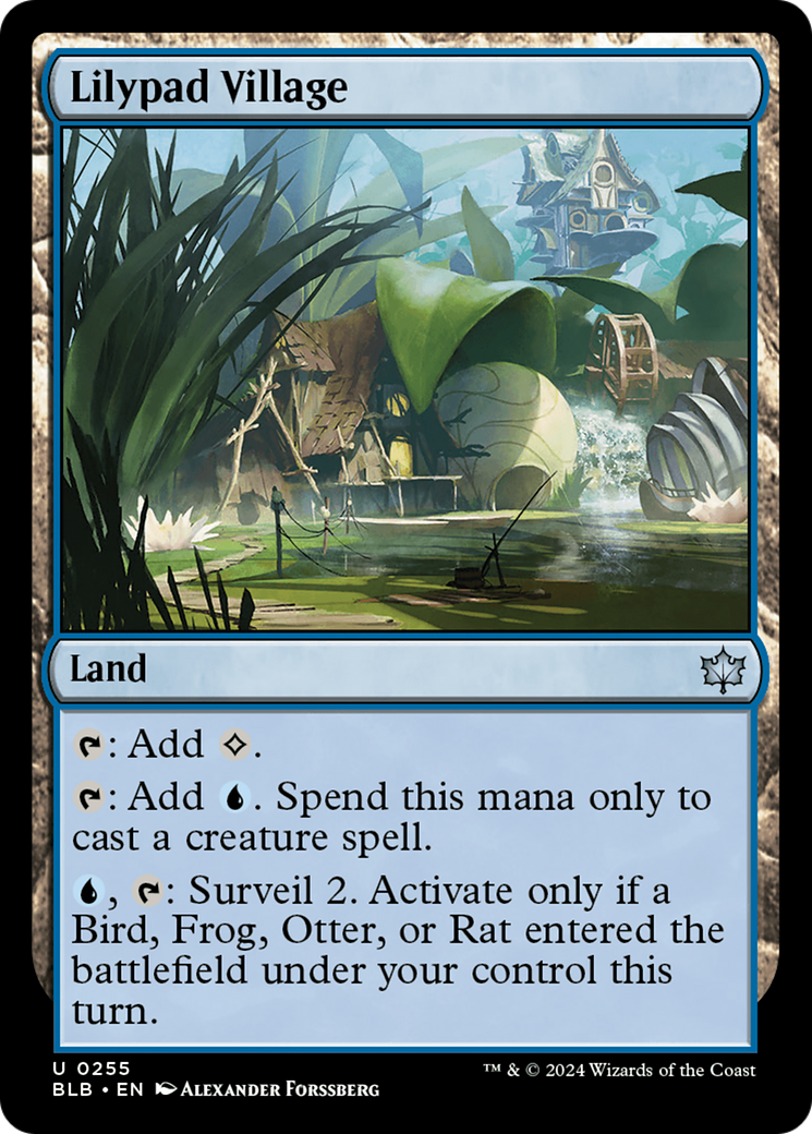 Image of Lilypad Village (BLB-255) - Bloomburrow Foil