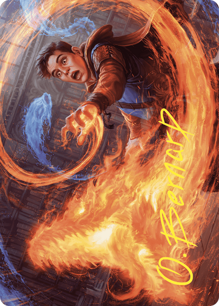 Image of Frantic Firebolt // Frantic Firebolt (AWOE-016) - Wilds of Eldraine Art Series (Borderless)