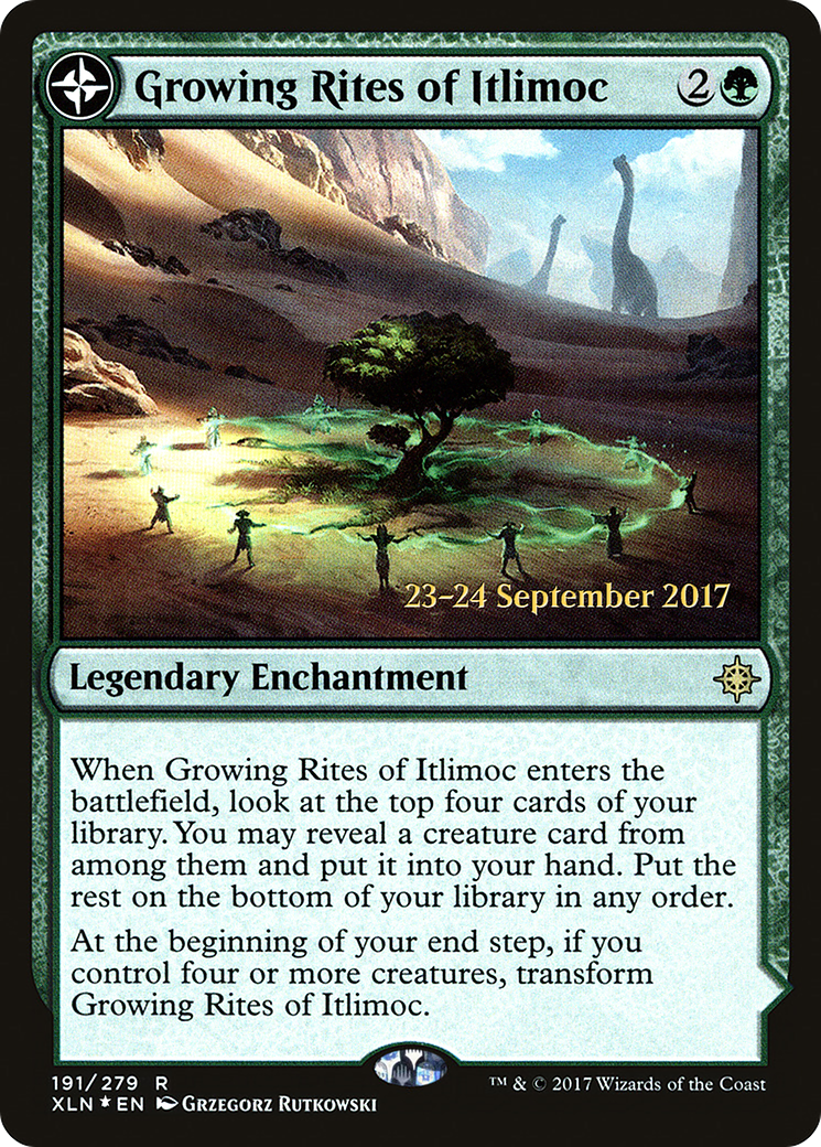 Image of Growing Rites of Itlimoc (XLN) (PRE-191S) - Ixalan Promos: (compasslanddfc) Foil