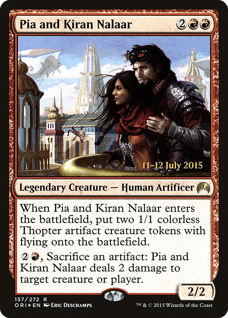 Image of Pia and Kiran Nalaar (PRE-157S) - Magic Origins Promos Foil